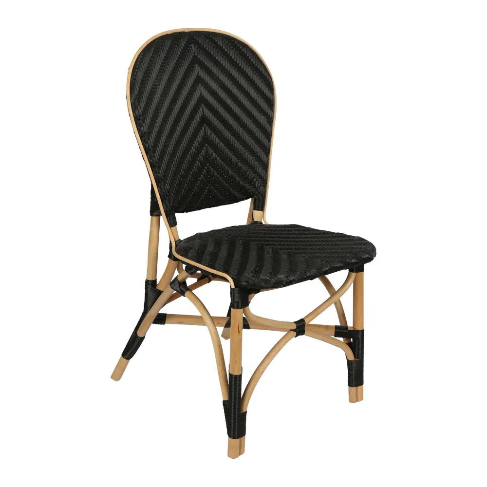 Vigo Rattan Chair Black