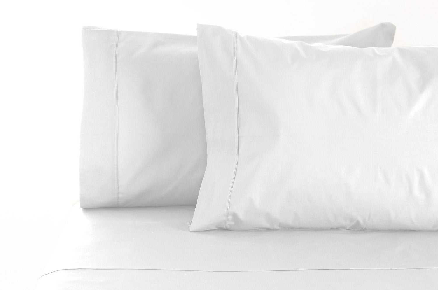Jenny Mclean La Via 400TC Fitted Sheet 100% Cotton - KING in White