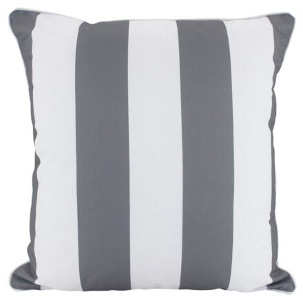 Charcoal Stripe Cushion 50x50cm