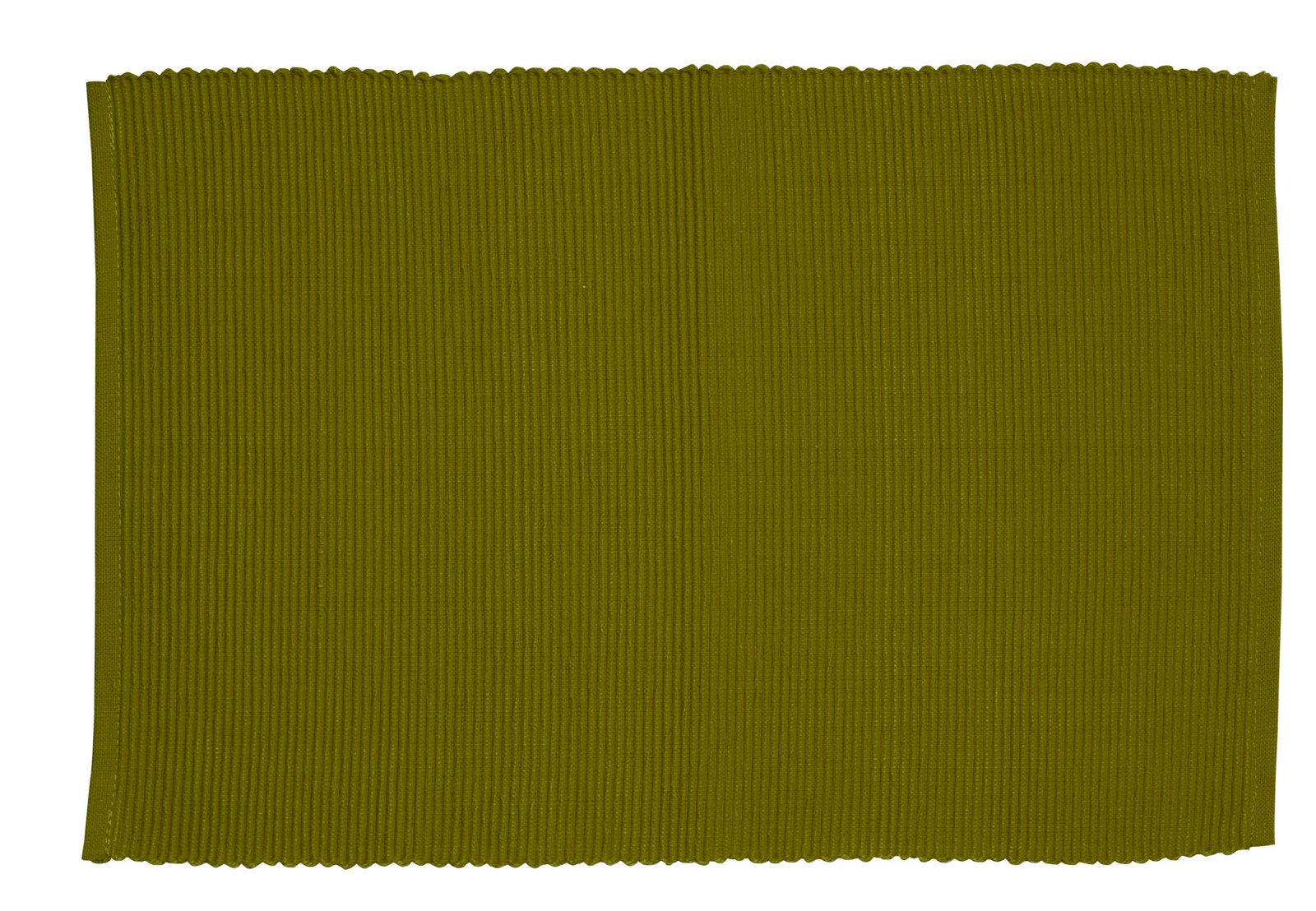 Lollipop Ribbed Placemat - 33 cm x 48 cm (set of 6) in Olive