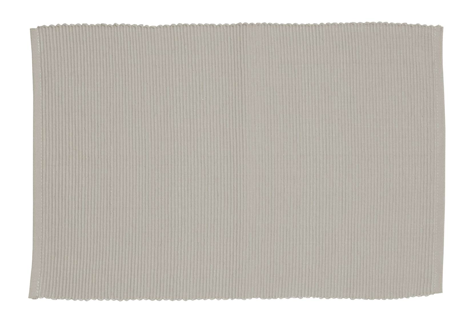 Lollipop Ribbed Placemat - 33 cm x 48 cm (set of 6) in Light Grey