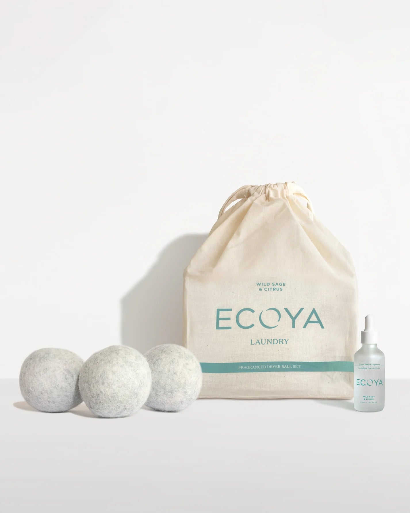 Ecoya Wild Sage & Citrus Laundry Dryer Ball Set
