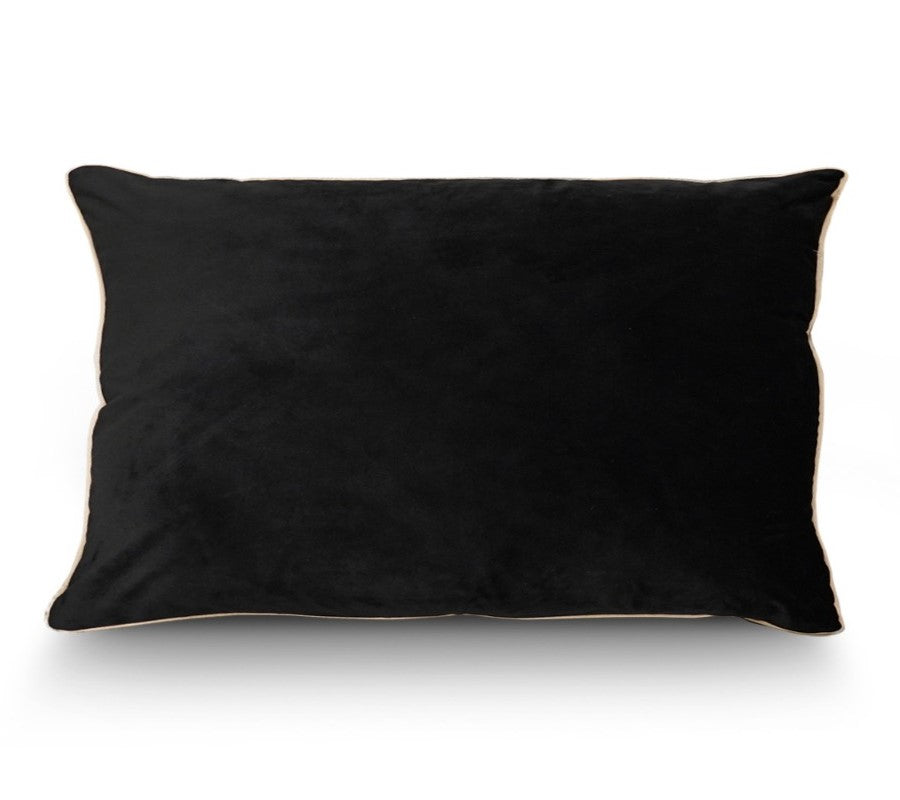 Premium Velvet Cushion 40x60cm Black