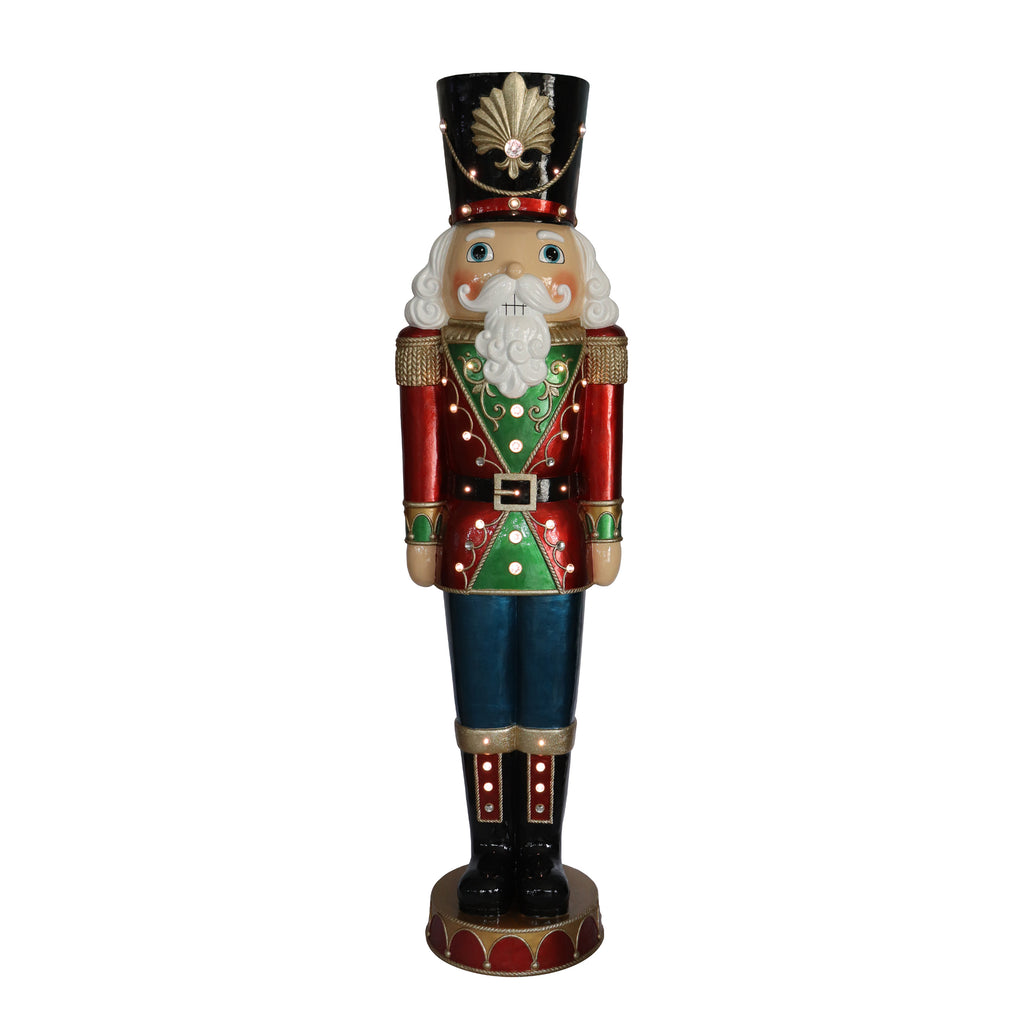 Deluxe Nutcracker with Led Lights & Music 193cm