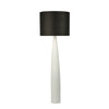 Samson Floor Lamp Base White with Black Shade