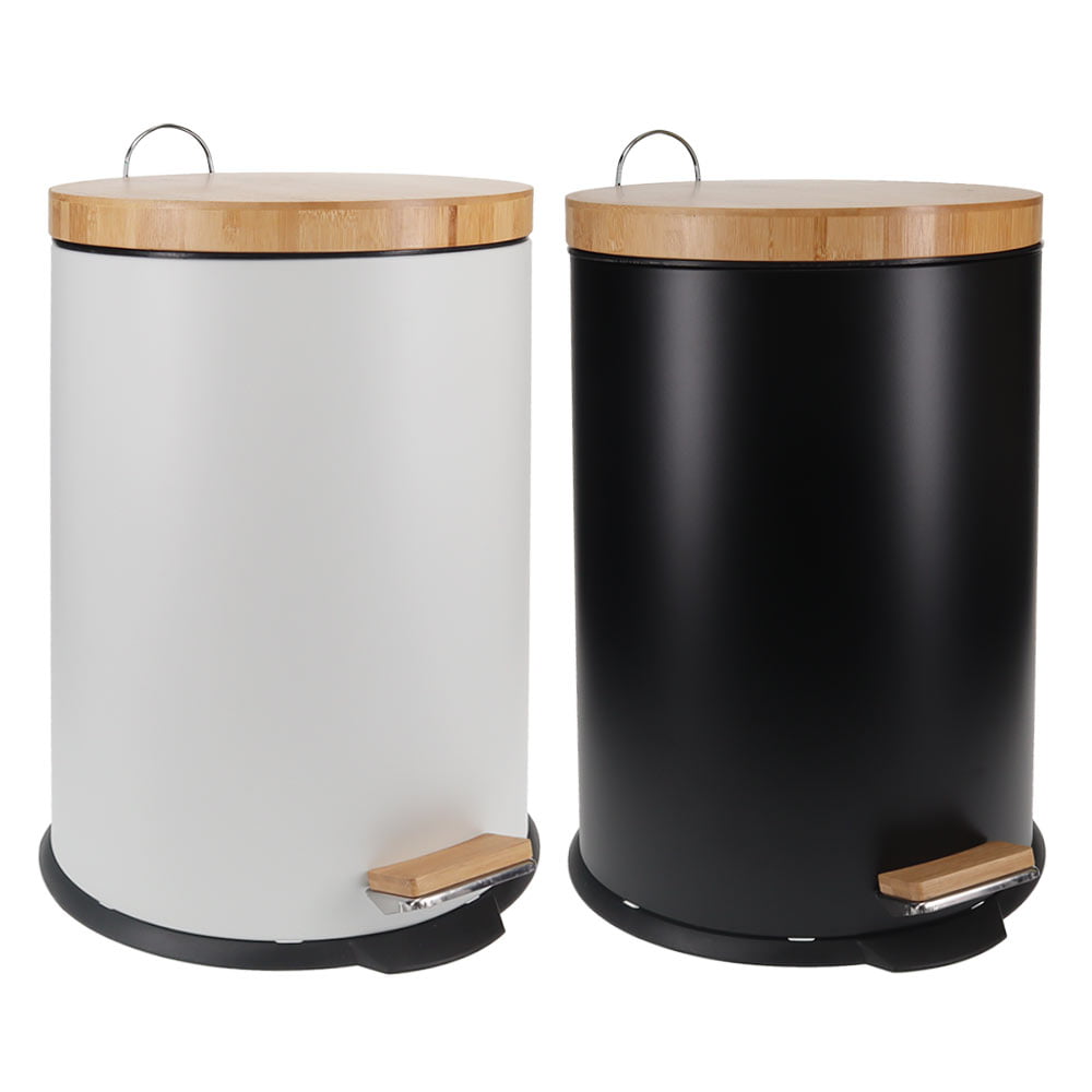 Eco Basics Rubbish Bin 20L Black/White