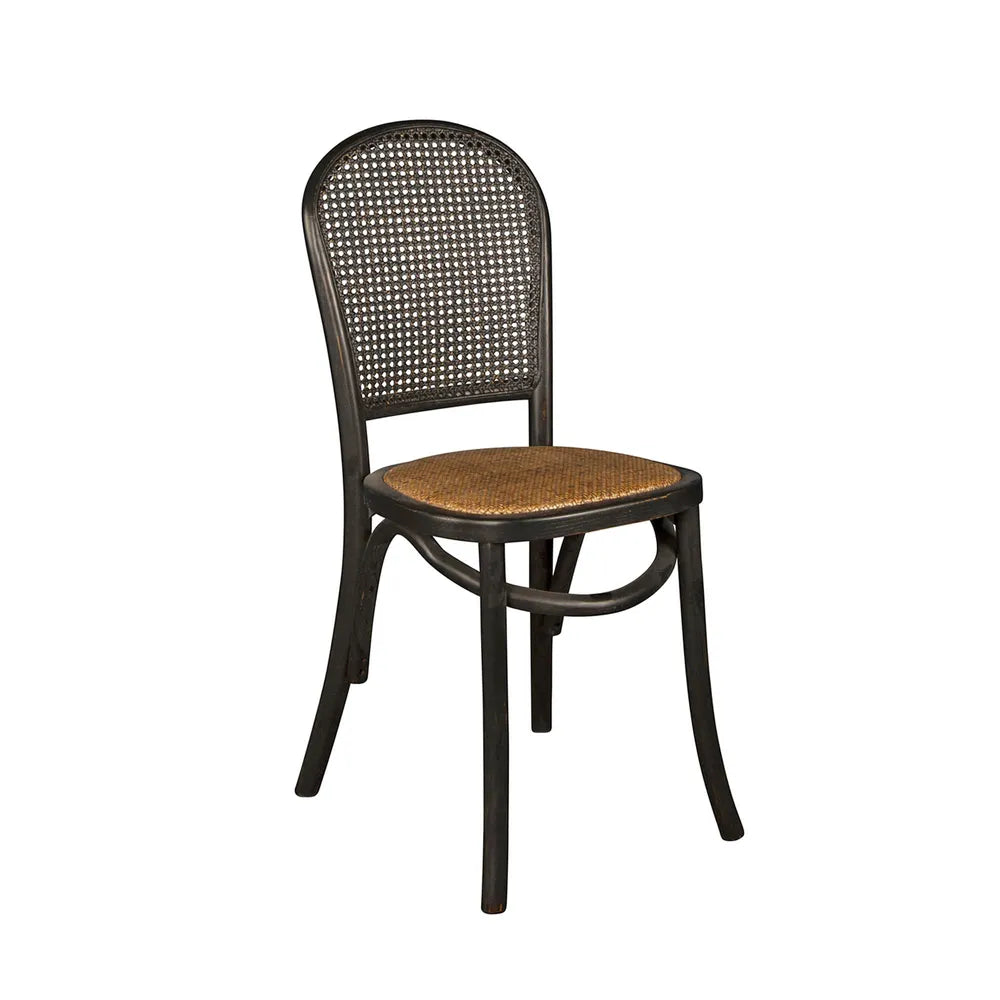 Denver Provincial Solid Oak Chair Black