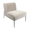 Aries Leisure Chair Pewter in Silver Velvet