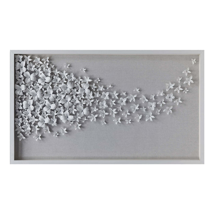 3D Ceramic Flowers Wall Art