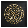 3D Gold Ceramic Flowers Wall Art