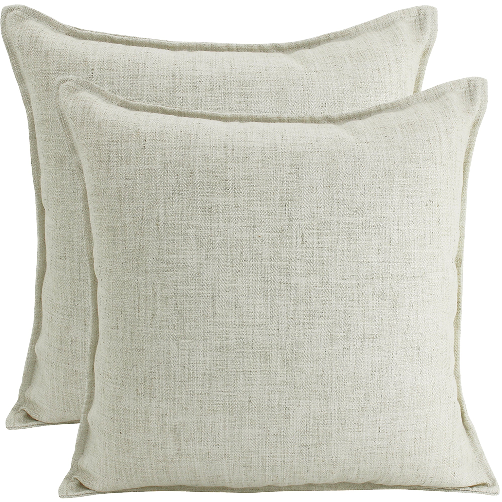 Linen Euro Cushion, Beige 55cm x 55cm