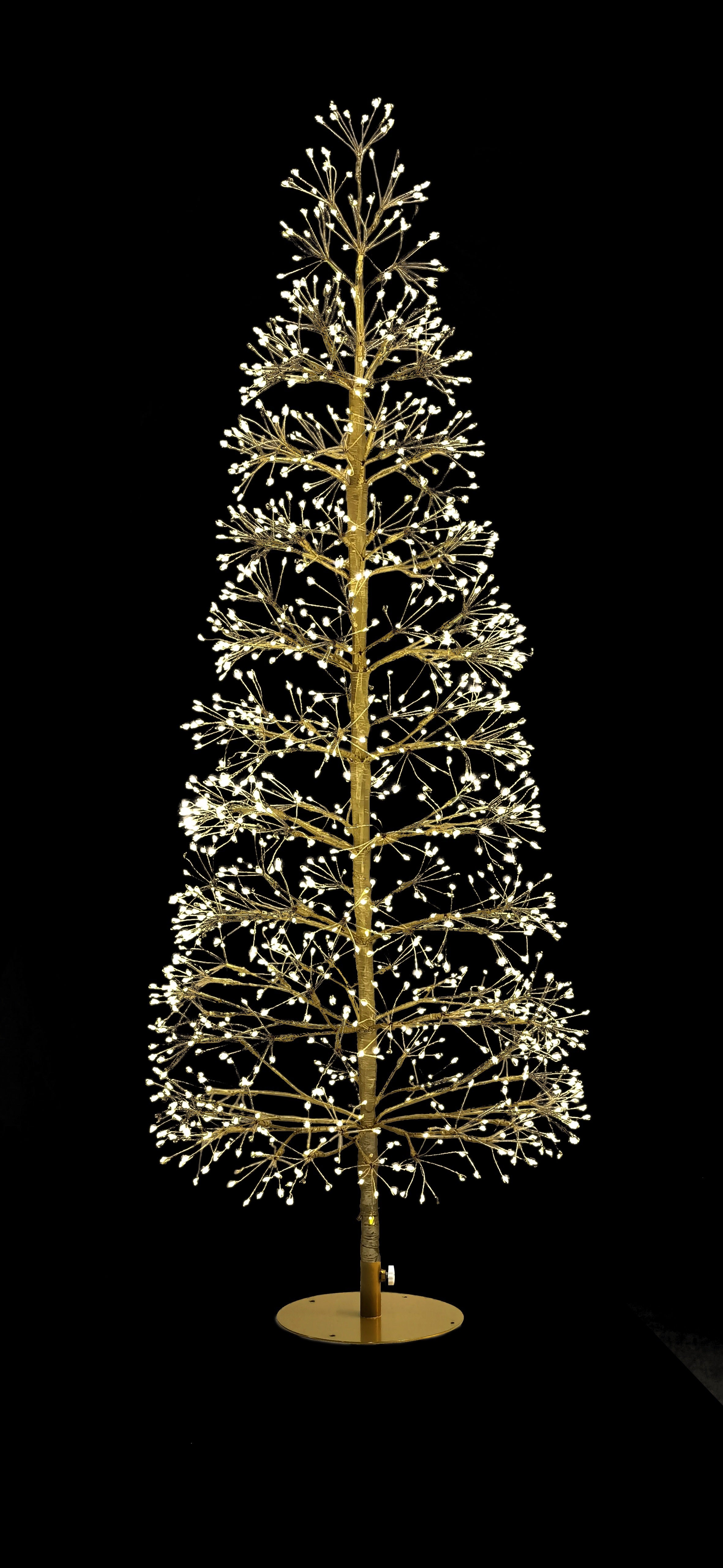 Gold Firecracker Tree w 1500 Lights 120cm