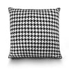 Premium Woven Cushion 55x55cm Black with White