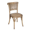 Denver Solid Oak & Rattan Chair