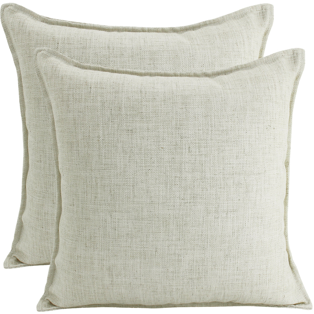 Linen Scatter Cushion, Beige 45cm x 45cm