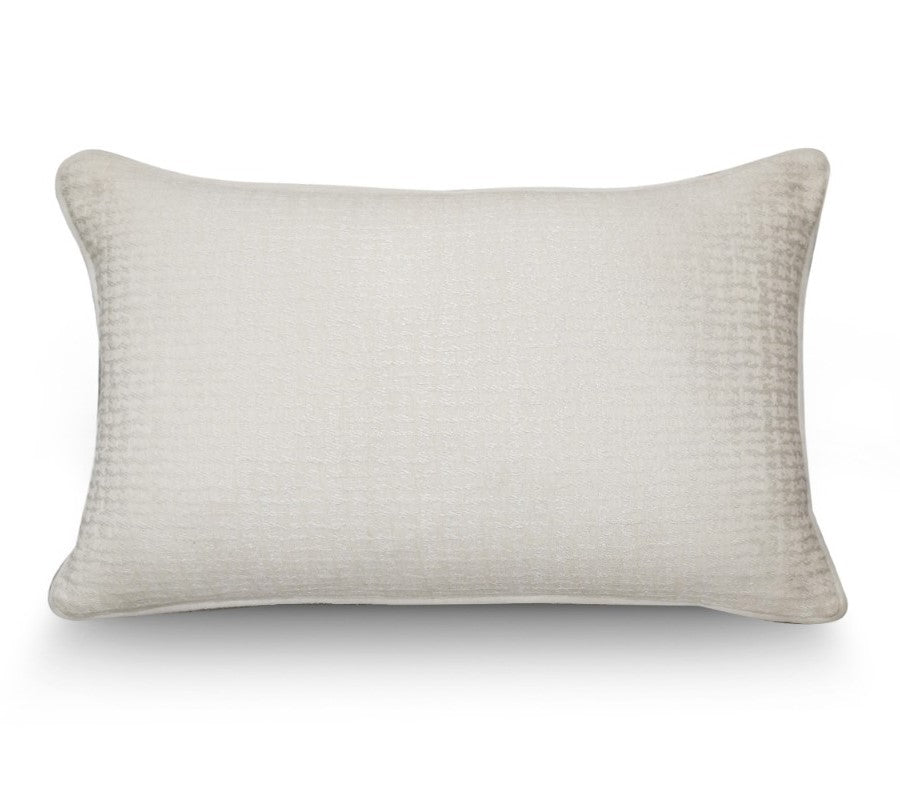 Premium Velvet Cushion 40x60cm White Textured