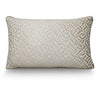 Premium Felt front and smooth polyester back Cushion 40x60cm White Gold