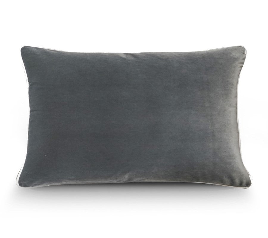 Premium Velvet Cushion 40x60cm Charcoal