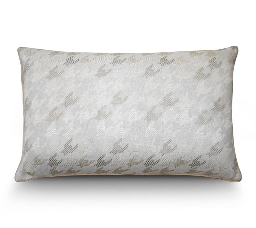 Premium Velvet Cushion 40x60cm White Grey