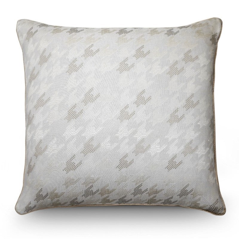 Premium Velvet Cushion 55x55cm White Grey