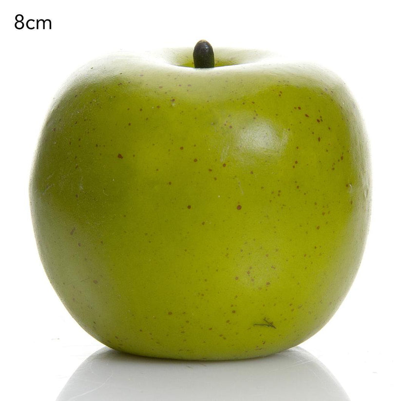 Lightweight artificial green apples lifelike decor pieces for home staging