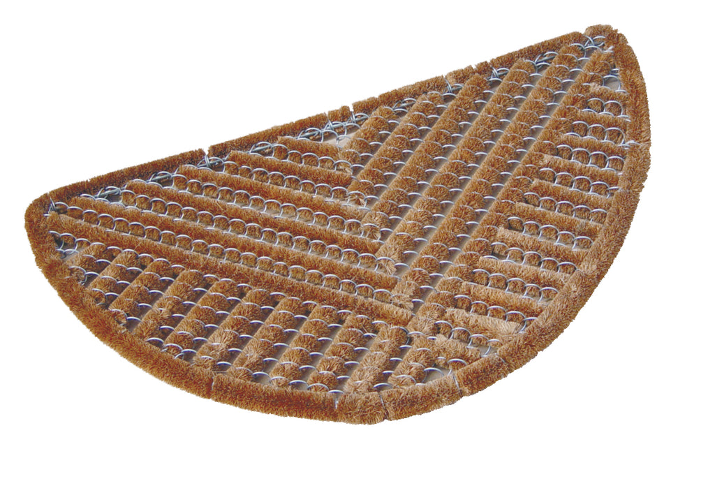 Bottlebrush Coir Half Round Outdoor Mat House 2 Home Collection
