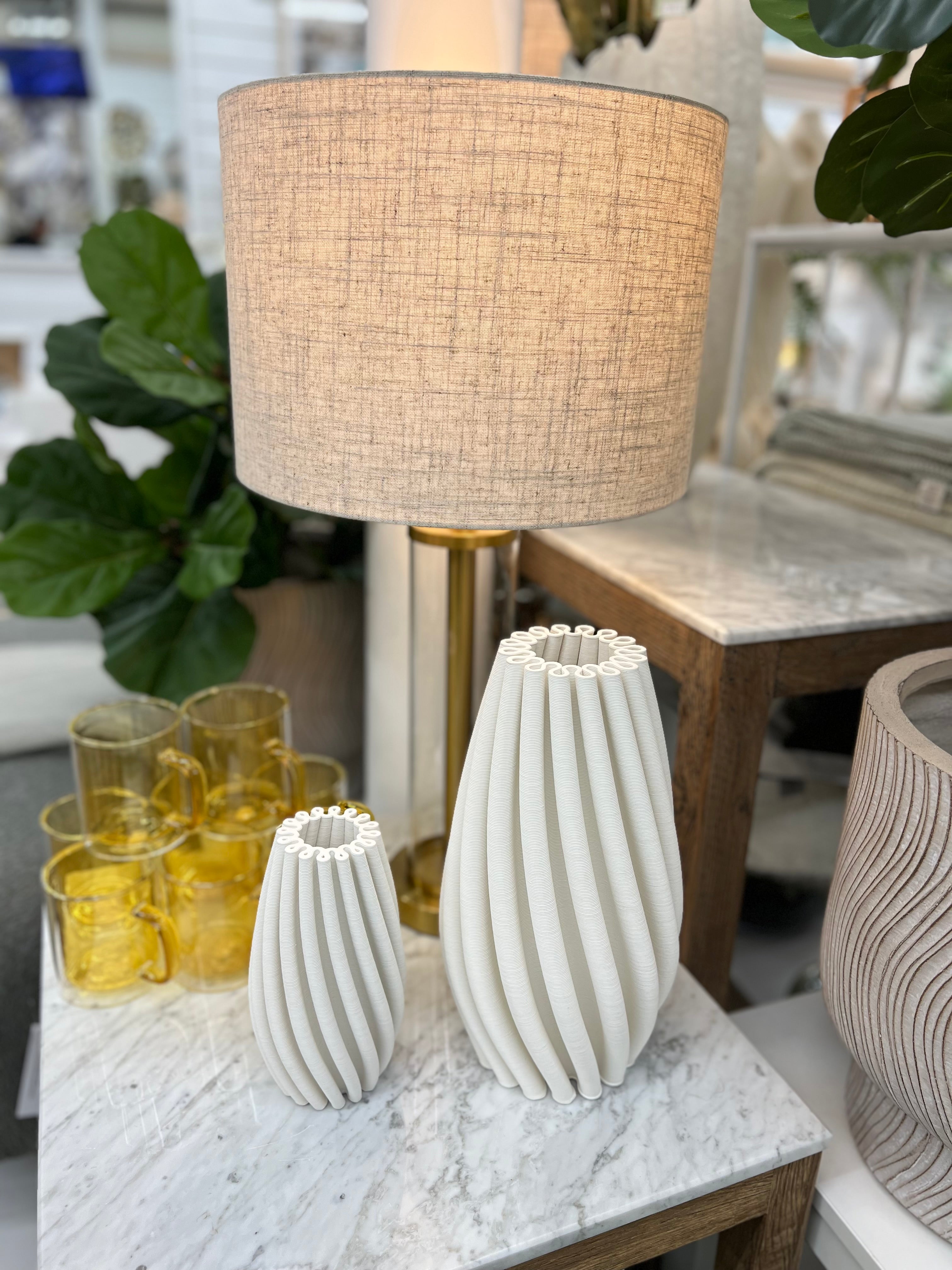 Nord Small Ceramic Swirled Vase