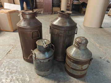 Large antique brass pot decorative vessel rustic home decor statement floor vase handcrafted metal pot