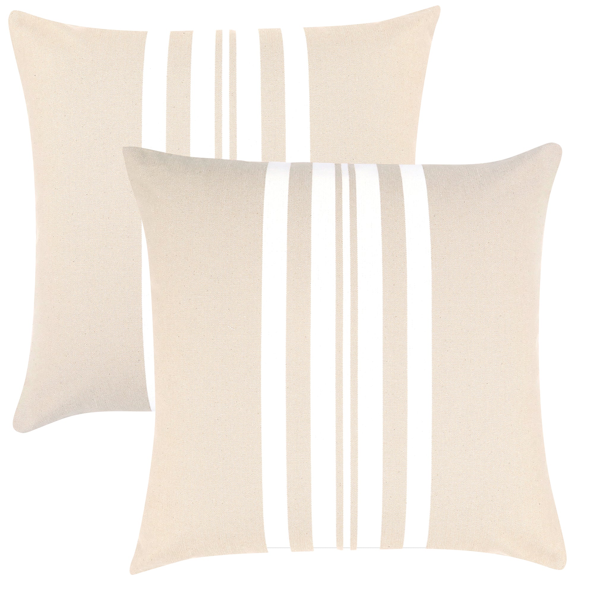 Stripe Outdoor Cushion - Taupe 50x50cm