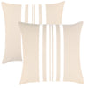 Stripe Outdoor Cushion - Taupe 50x50cm