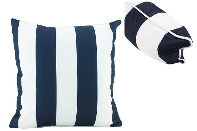 Outdoor Cushion - Navy & White Stripe 50x50cm