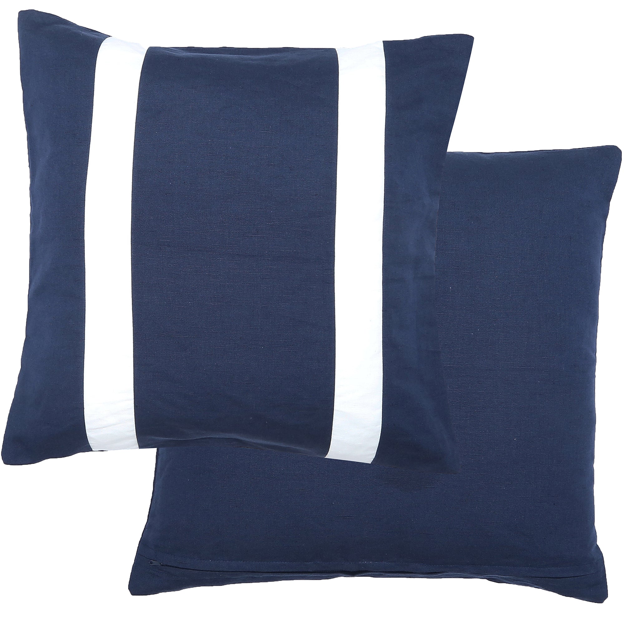 Jinx Reversible Cotton Cushion 50x50cm Navy