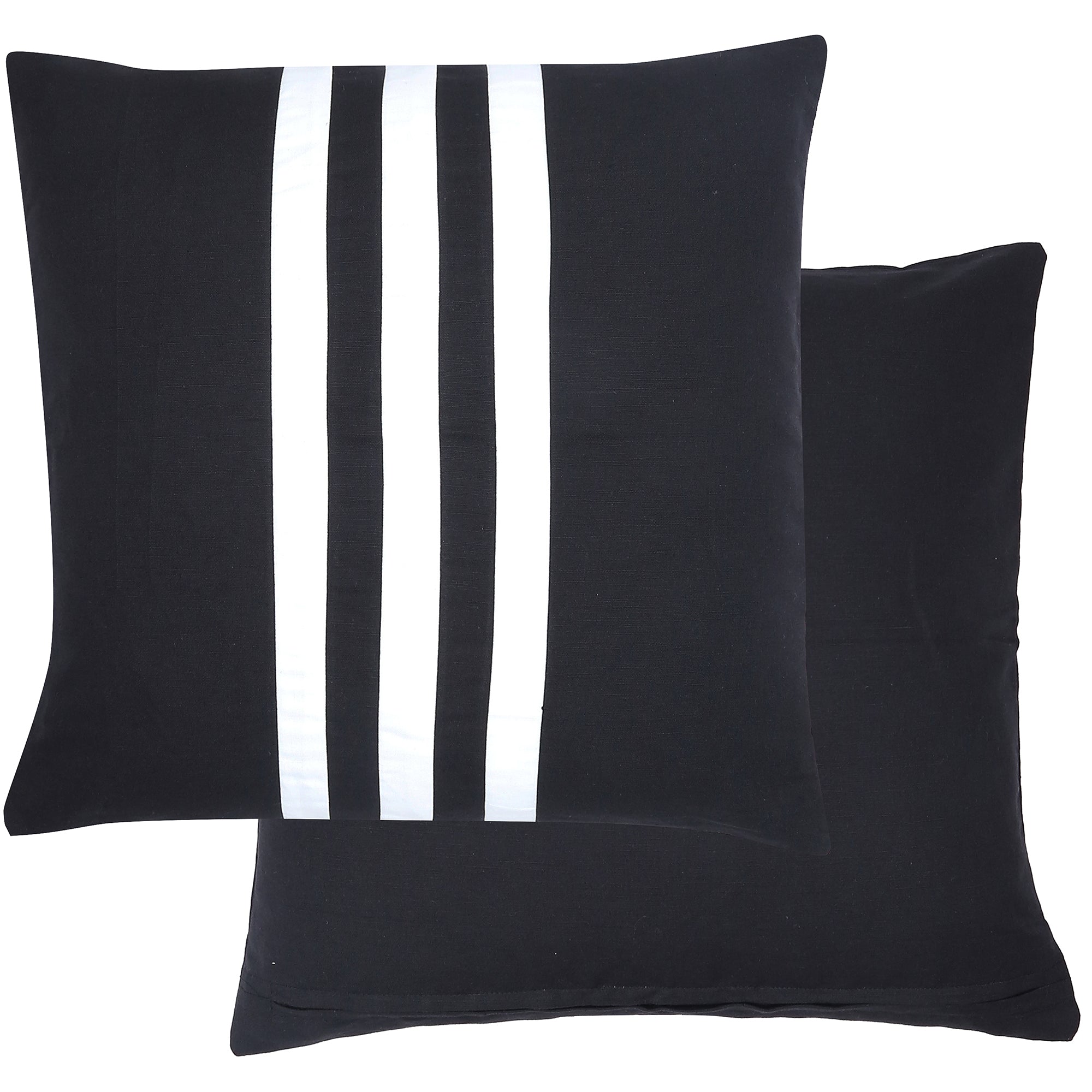 Omen Reversible Cotton Cushion 50x50cm Black