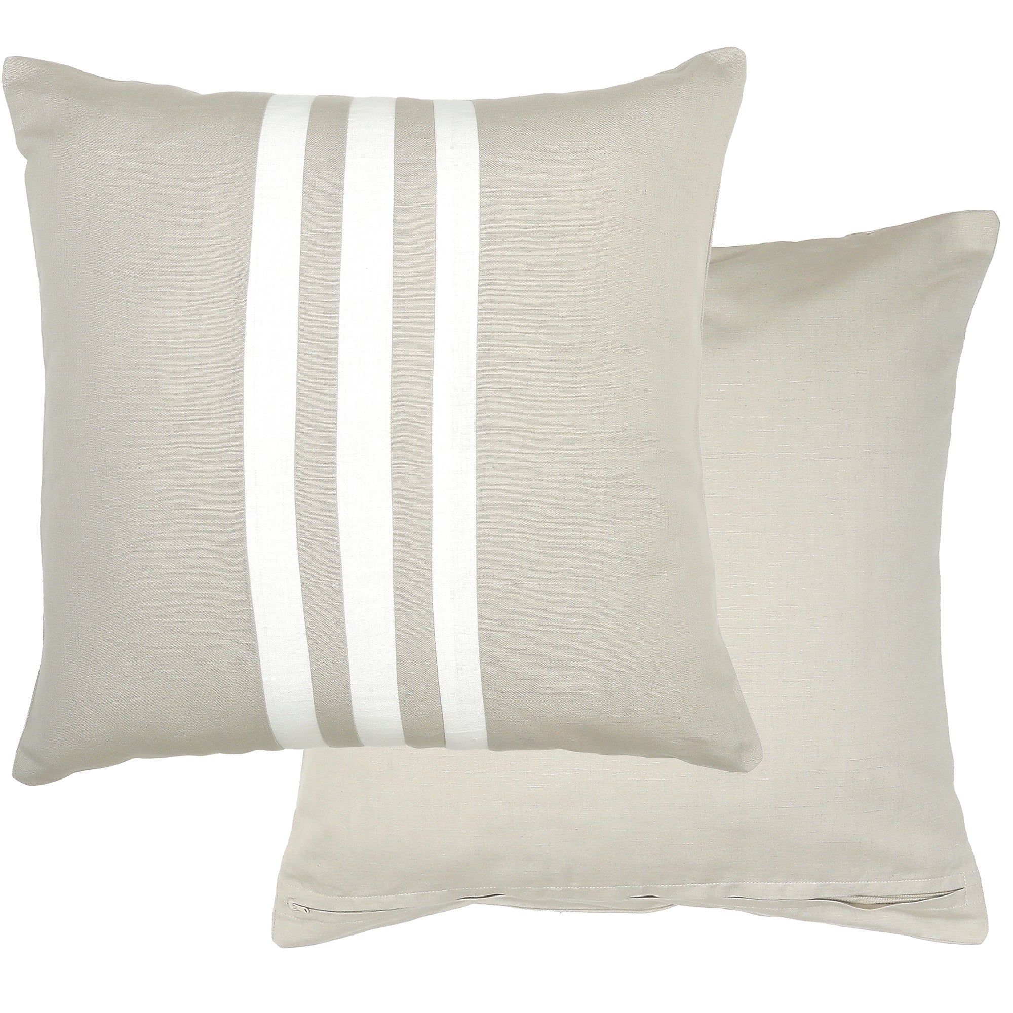 Omen Reversible Cotton Cushion 50x50cm Natural