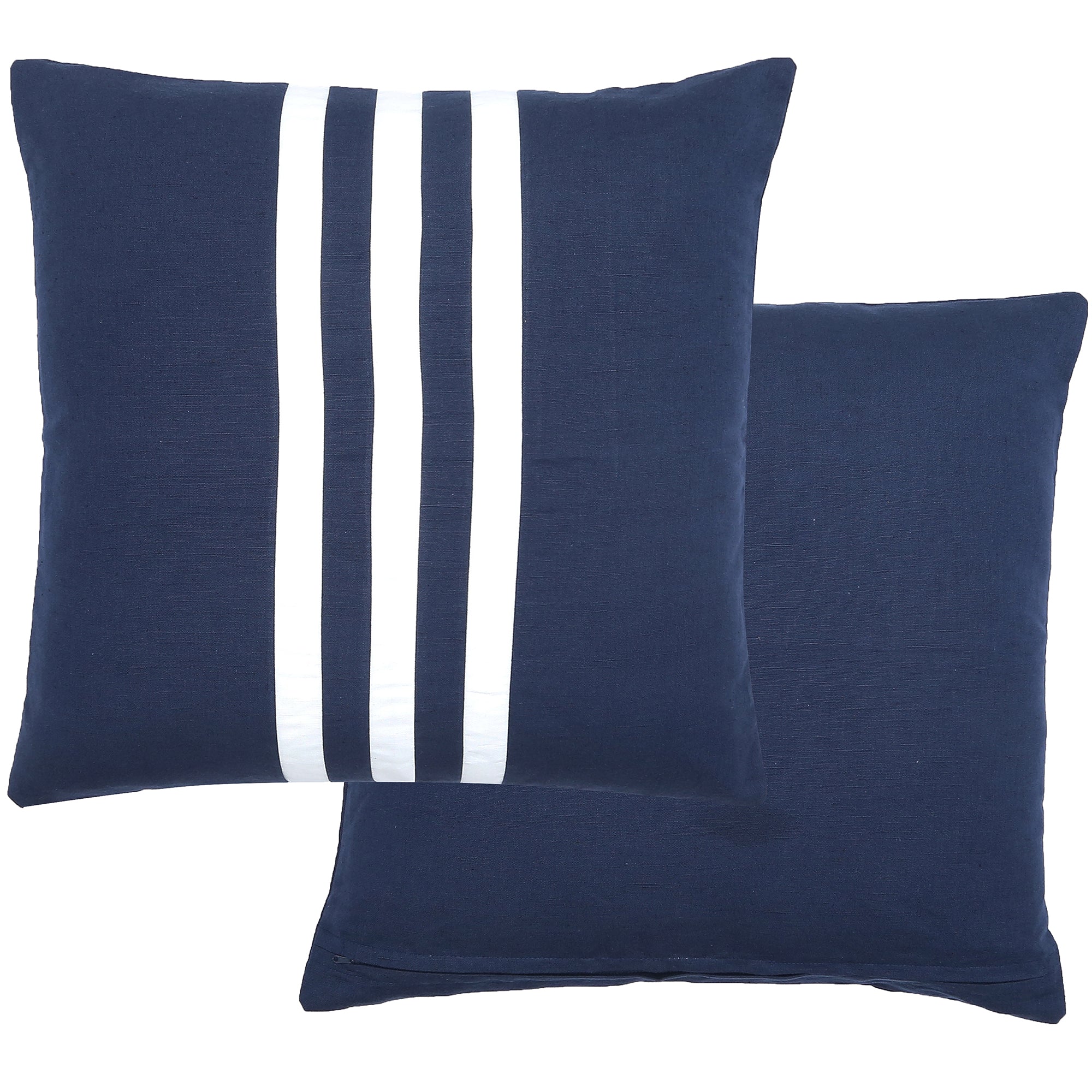 Omen Reversible Cotton Cushion 50x50cm Navy