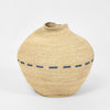 Stitch woven seagrass basket natural storage basket handcrafted home organiser
