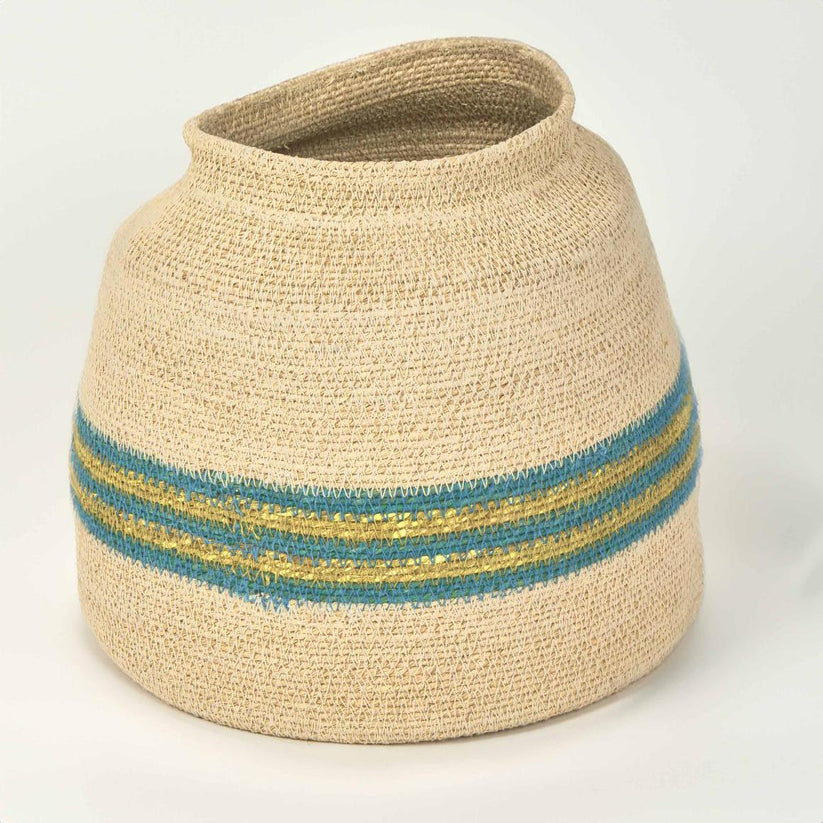 Thia woven basket natural seagrass storage basket handcrafted home organiser