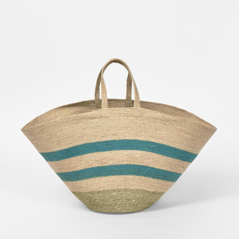 Handcrafted seagrass tote bag Evie eco friendly woven handbag for women