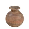 Laxx wooden pot antique rustic home decor handcrafted wooden vessel unique decorative piece