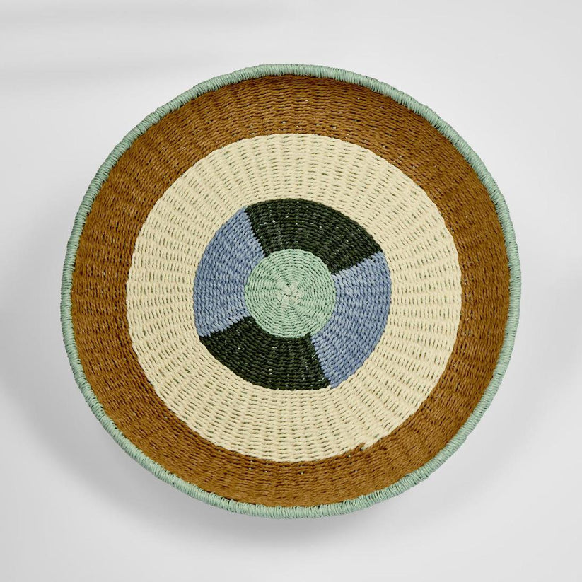 Baris woven storage basket eco friendly paper rope basket multi colour design