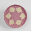 Dula handwoven paper rope storage basket pink natural eco friendly home organiser