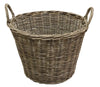 Small Banyu rattan basket for blankets towels and household storage