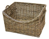Darma large rectangular rattan storage basket for blankets and home organisation