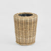 Compact rattan plant stand basket for living room and home décor styling