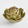 Glazed ceramic artichoke head large ornament for kitchen and living room styling