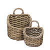 Wall mounted Zanza baskets for storage and décor natural woven wall baskets