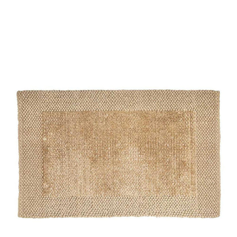 Natural Jute Doormat, made with tightly woven fibres, designed for durability and to withstand indoor and outdoor use.
