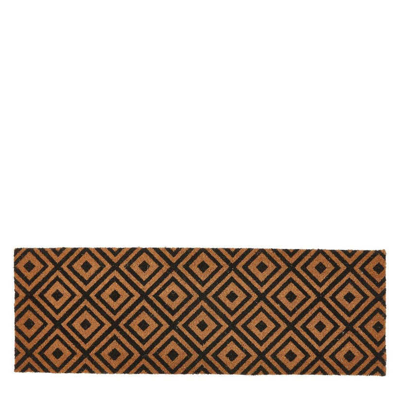 Large Collinan coir doormat with vinyl backing, 40x120 cm, perfect for outdoor and indoor use, trapping dirt and dust from shoes.