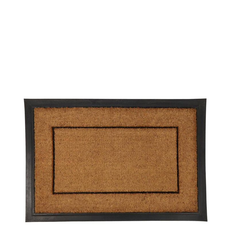 Colombo Coir doormat with vinyl backing, large 60x90 cm, designed to remove dirt and debris, perfect for high-traffic areas.