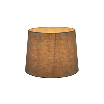 XS ivory linen drum lamp shade for small table and bedside lamps with soft ambient lighting